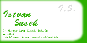 istvan susek business card